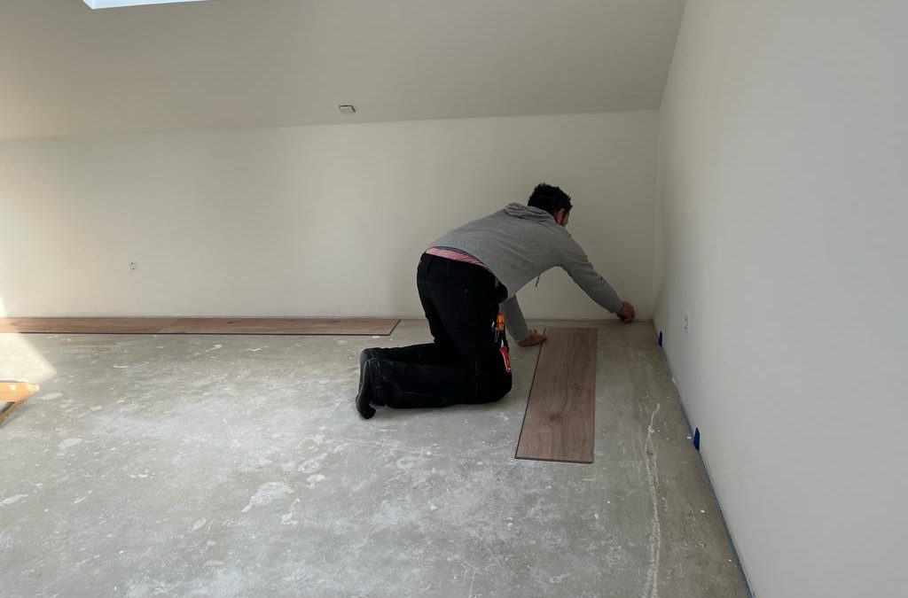 Bodenverlegung im Schlafwandel-Modus